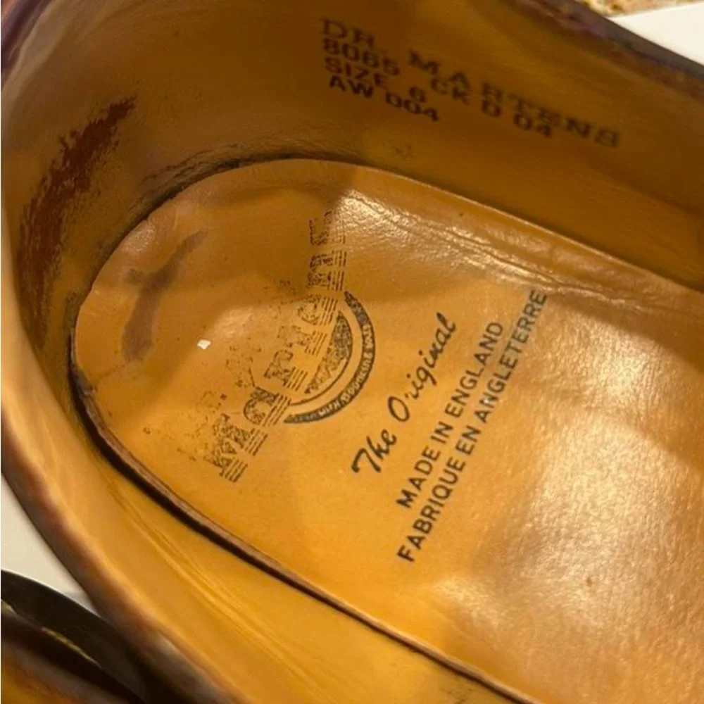 Vintage Dr. Martens 8065 Mary Jane Shoes Brown Made in England Women’s UK 6